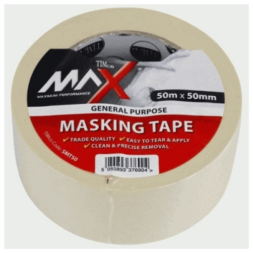 Picture of TIMco Max Masking Tape 50m x 50mm 
