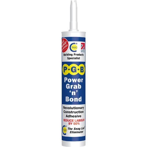 Picture of C-TEC CT1 POWER GRAB 'N' BOND CONSTRUCTION ADHESIVE 290ML BLACK