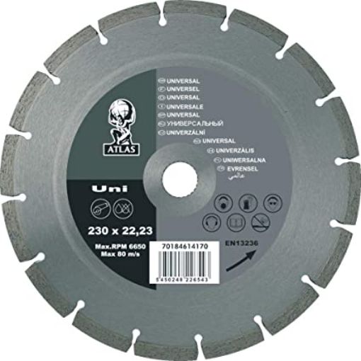 Picture of Diamond Blade 230 x 22.23mm Atlas Universal