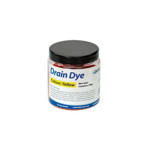 CSS78-00004 - Drain Tracing Dye Non Toxic 200g - Yellow