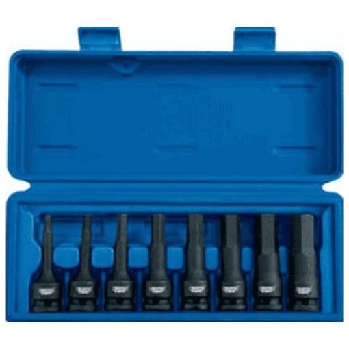 Picture of 1/2" Sq. Dr. Impact Hexagonal Socket Bit Set (8 Piece)