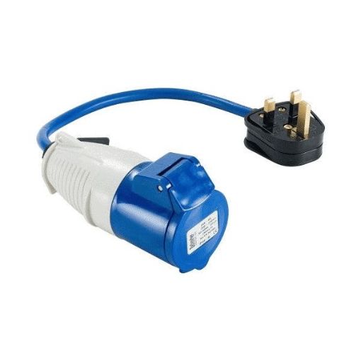 Picture of 13A to 16A Socket Fly Lead - 13A ( Plug ) 240v