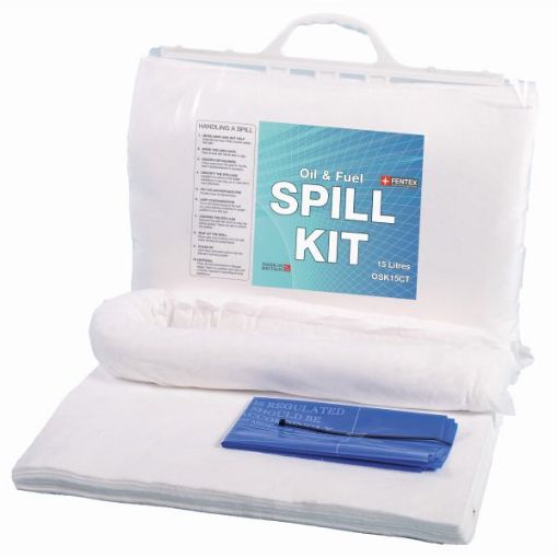 Picture of 15L Oil & Fuel Spill Kit in Heat seal bag 