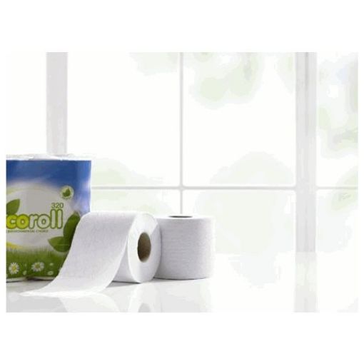 Picture of 2 Ply White Eco 320 Sheet Toilet Rolls (36pks)