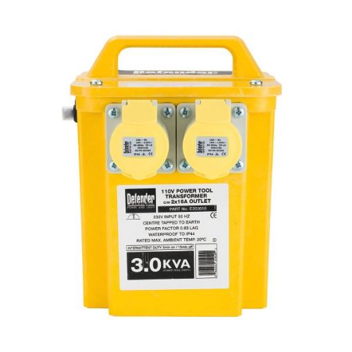 Picture of 240v - 110v Transformer 3kVA  2 x 16A Outlets  