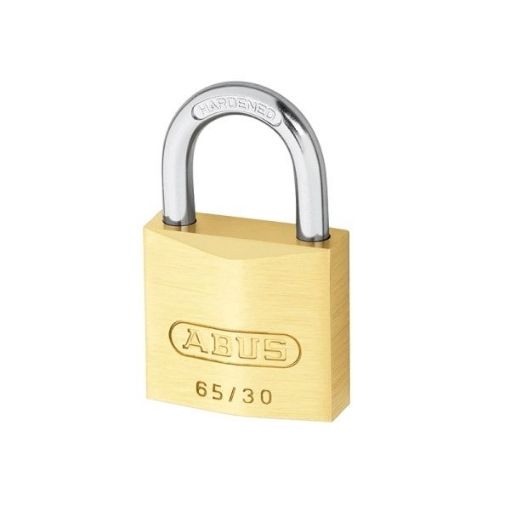 Picture of ABUS Mechanical       65/30mm Brass Padlock Carded