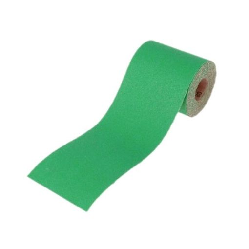 Picture of Faithfull Aluminium Oxide Sanding Paper Roll Green 115mm x 10m 80g