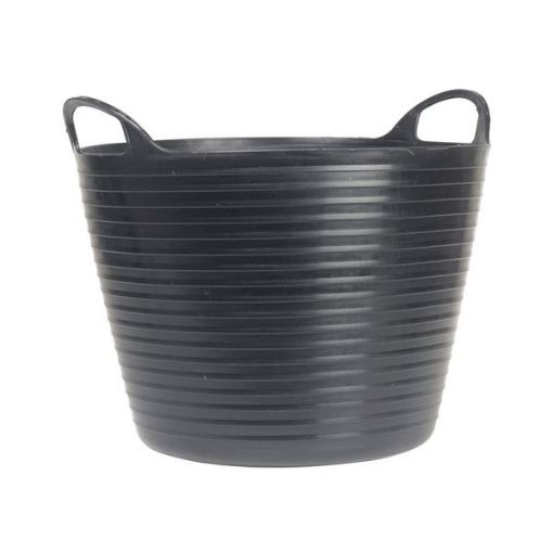 Picture of Heavy-Duty Polyethylene Flex Tuff Tub 42 Litres Black