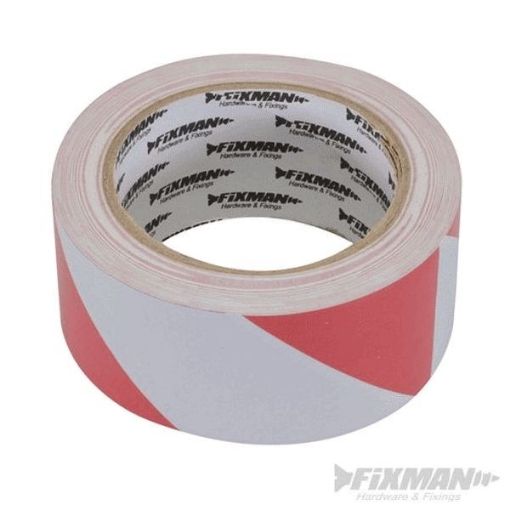 Picture of Hazard Tape 50mm x 33m Red/White (Fixman)