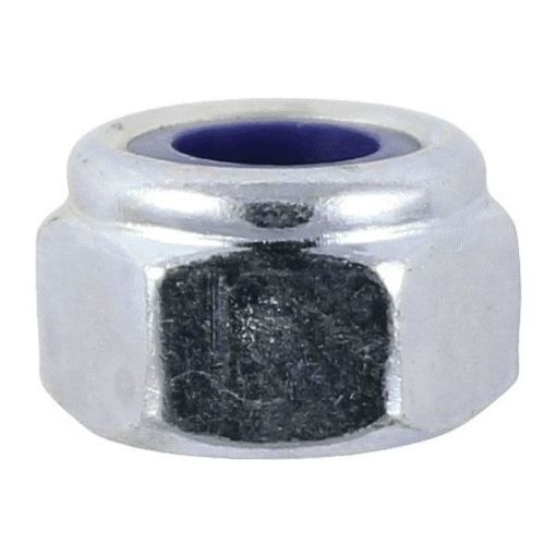 Picture of P Nylon Nut DIN 982 - BZP M10 4 PCS