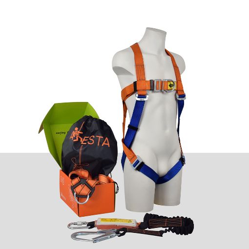 Picture of ARESTA Scaffolder Kit 2S: Double Point, Standard Buckle Harness, Elasticated Webbing Lanyard