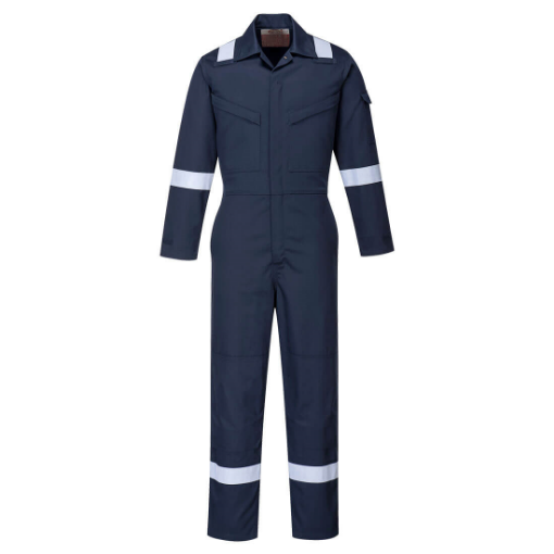 Picture of Bizflame Plus Ladies Coverall Navy      