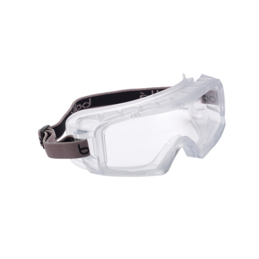 Picture of Clear PC lens - PLATINUM hard coat & anti-fog coating -Transluscent PVC sealed frame - Nylon strap