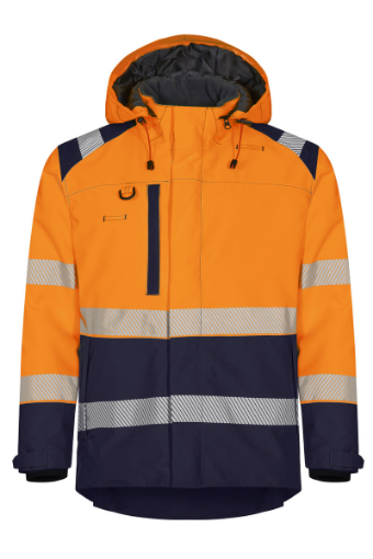 Picture of Hi-Vis Winter Jacket - orange/navy