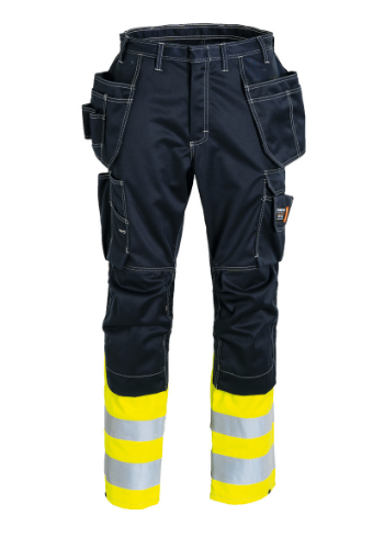 Picture of Flame Retardant Craftsman Trousers - yellow/navy