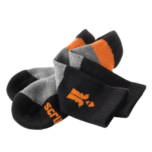 Picture of Scruffs Trade Socks Black 3pk