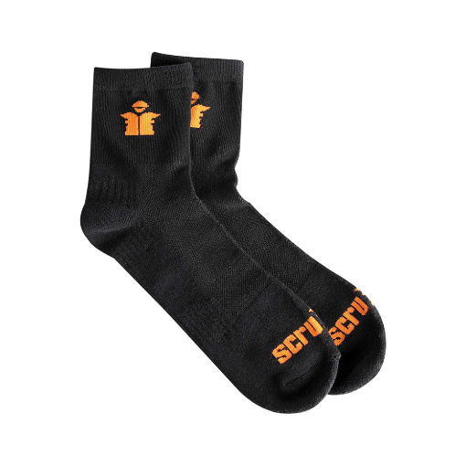 Picture of Scruffs Worker Lite Socks Black 3pk