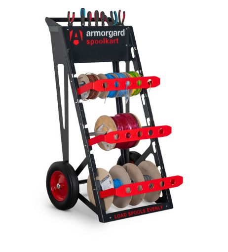 Picture of Spoolkart, Sturdy mobile kart for dispensing multiple cable spools 740 x 730 x 1365