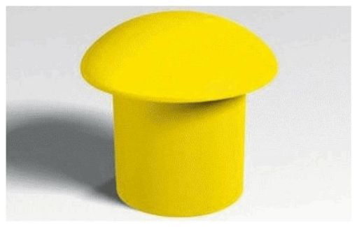 Picture of Yellow REBAR SAFETY CAPS 6-18MM bag of 250  mushroom