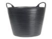 Picture of Heavy-Duty Polyethylene Flex Tuff Tub 42 Litres Black