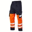 Picture of BIDEFORD Class 1 Poly/Cotton Cargo Trouser Orange/ Navy
