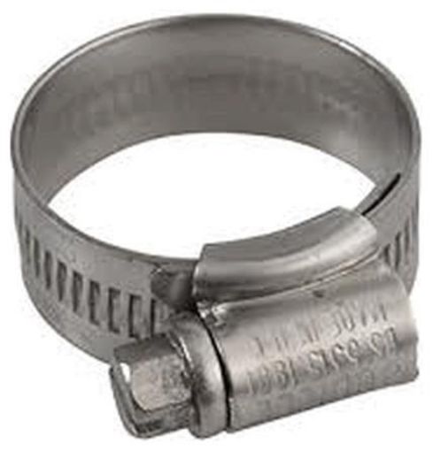 22–30mm worm drive hose clip zinc plated mild steel