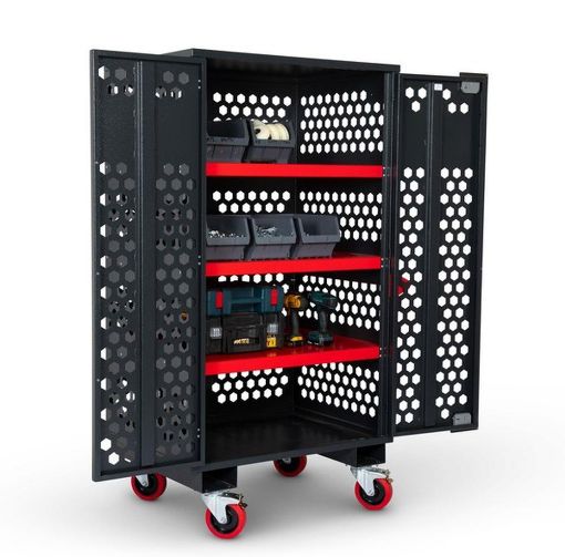Picture of Mobile Fittings Cabinet Mesh Design 1000x750x1560