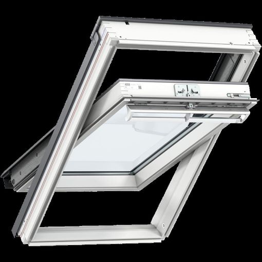 Picture of Velux GGL MK04 2070 Centre Pivot White Painted Roof Window 780x980mm