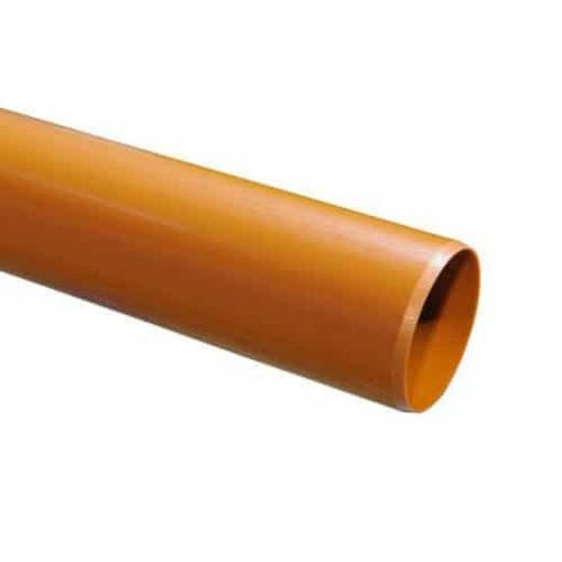 Picture of 160mm x 6m Plain Ended Drainage Pipe