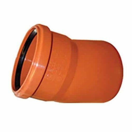 Picture of 160mm x 15° Single Socket Drainage Bend