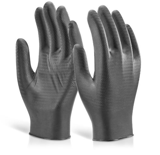 Picture of Glovezilla Nitrile Disposable Gripper Glove Powder Free