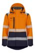Picture of Hi-Vis Ladies Winter Jacket - orange/navy