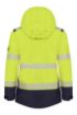 Picture of Hi-Vis Ladies Winter Jacket - yellow/navy