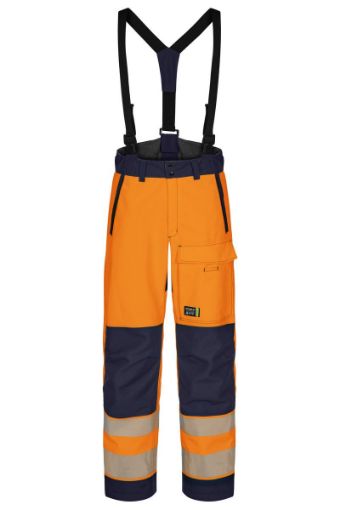 Picture of Hi-Vis Shell Trousers - orange/navy