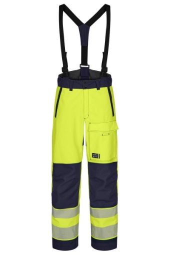 Picture of Hi-Vis Shell Trousers - yellow/navy