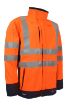 Picture of MULTINORM HI-VIS SOFTSHELL JACKET - Orange/Navy