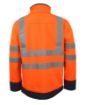 Picture of MULTINORM HI-VIS SOFTSHELL JACKET - Orange/Navy