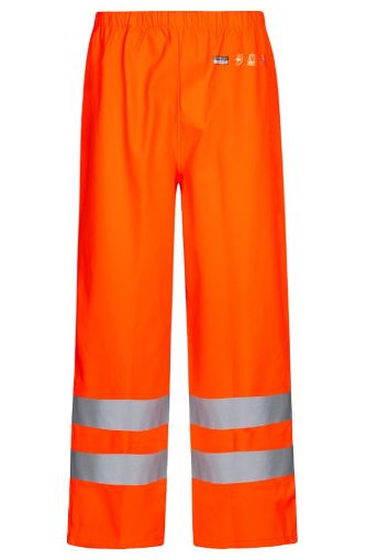 Picture of FLAME RETARDANT HI-VIS RAIN TROUSERS - Orange