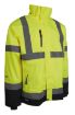 Picture of BREATHABLE HI-VIS RAIN JACKET - Yellow/Navy