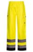 Picture of BREATHABLE HI-VIS RAIN TROUSERS - Yellow/Navy