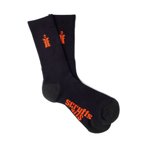 Picture of Scruffs Worker Socks Black 3pk