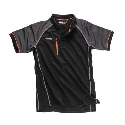 Picture of Scruffs Trade Active Polo Black