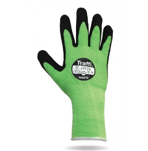 Picture of TraffiGlove TG5070 Thermal X-Dura Latex Palm Coated Glo