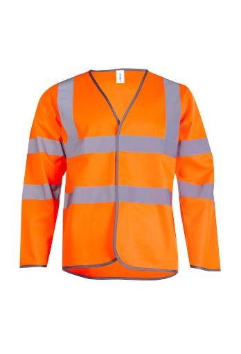 Picture of Long Sleeve Hi Vis Safety Waistcoat