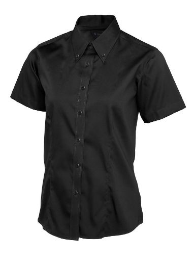 Picture of Ladies Pinpoint Oxford Half Sleeve Shirt