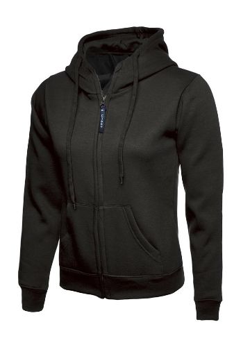 Picture of Ladies Classic Full Zip Hooded Sweatshirt