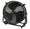 Portable large air mover drum fan for warehouse use