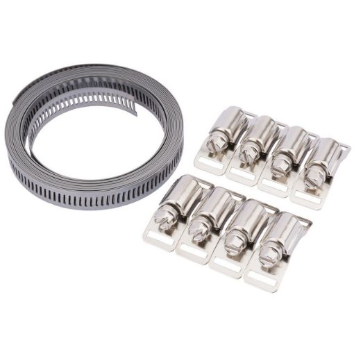 12mm Wide Hose Clamp Set | Custom-Length Hose Clip Kit